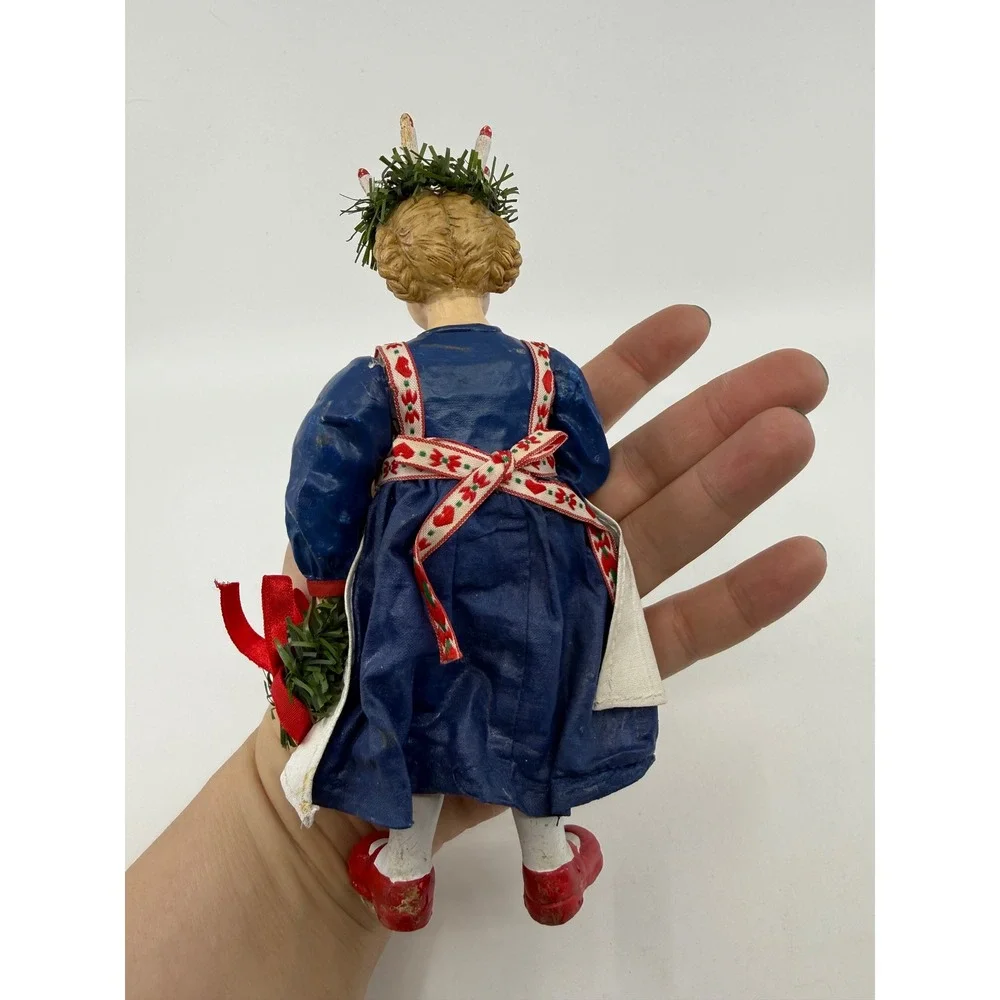 Vintage 1989 Clothtique Possible Dreams Saint Lucia Girl Christmas Figurine 7in